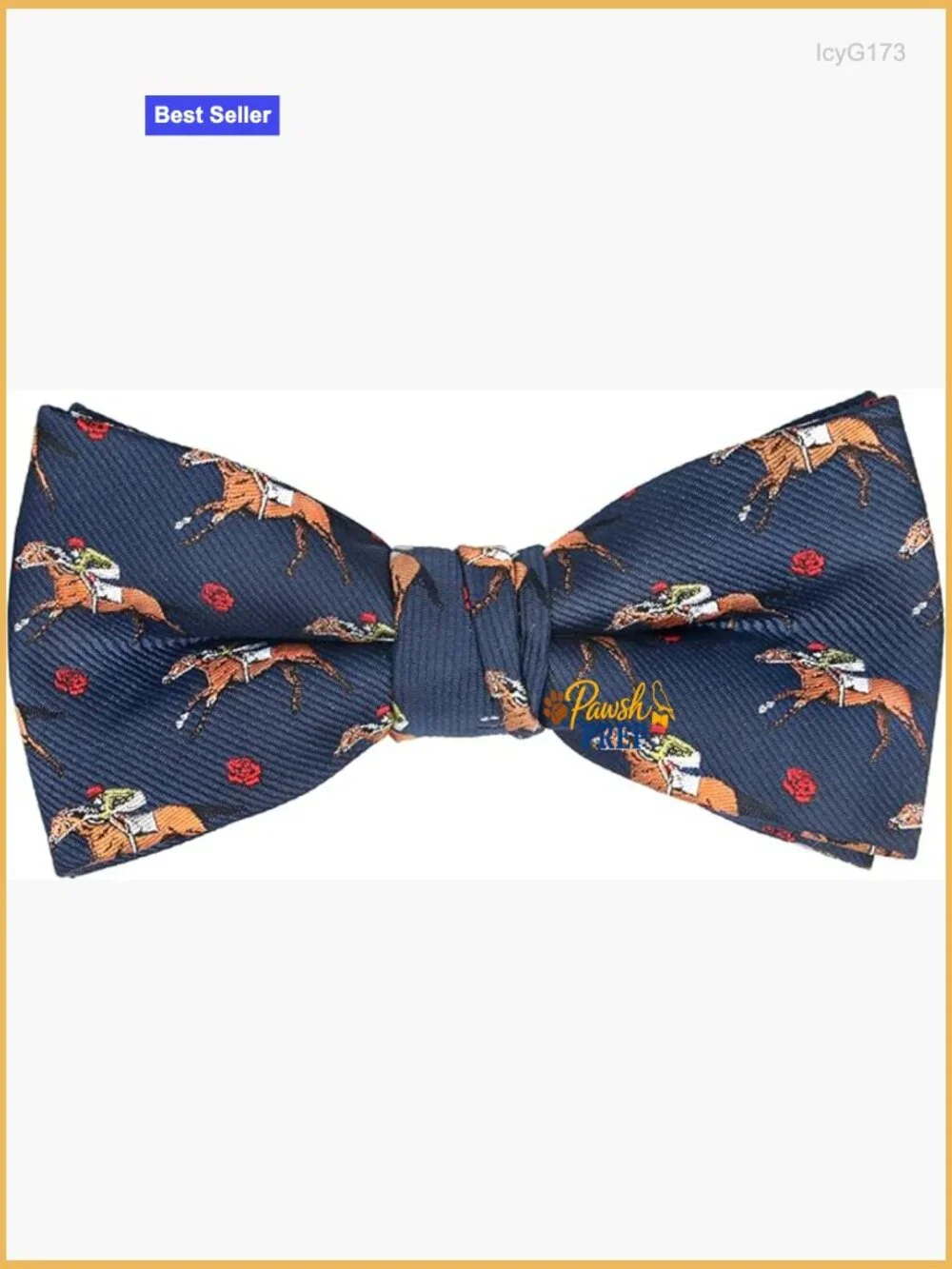 Pre-Tied Bow Tie Adjustable Strap Animal Print Polyester Microfiber